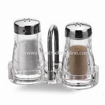 Salt and Pepper Shaker for Table Decorations, with Charming Design, Made of Acrylic