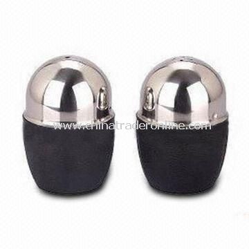 Salt and Pepper Shakers, Made of Stainless Steel, with 0.4mm Thickness and Beautiful Design, Durable