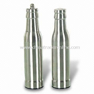 Stainless Steel Salt and Pepper Set, Available in Various Specifications