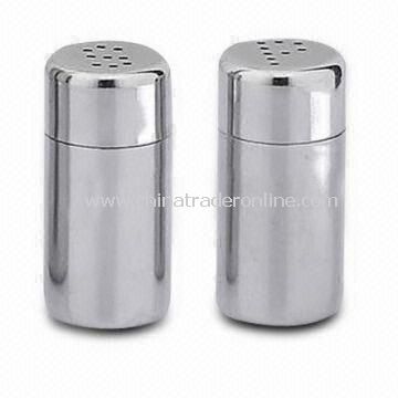 Stainless Steel Salt and Pepper Shaker with Beautiful Design, Durable from China