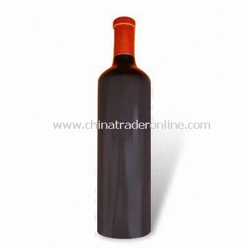 Wine Bottle Shaped Wooden Pepper Mill with Ceramic Grinder, Same Size as Wine Bottle