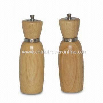 Wooden Salt and Pepper Mill, Different Designs and Sizes Available from China