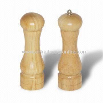 Wooden Salt and Pepper Mill, Different Designs and Sizes Available from China