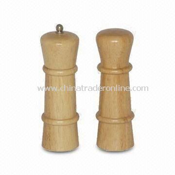 Wooden Salt and Pepper Mills, Different Designs and Sizes Available from China