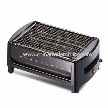 Electric Barbecue Grill with Power Indicator Light and Voltage Ranging from 220 to 240V