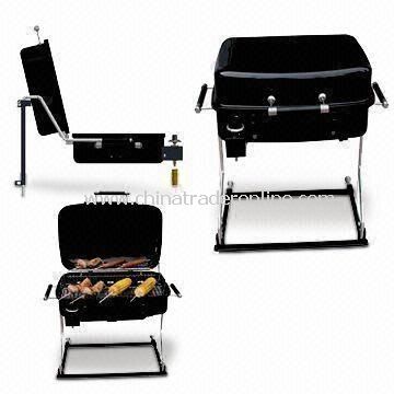 Foldable Metal Barbecue Grill, Different Sizes are Available, Measures 54.0 x 43.0 x 28.0cm