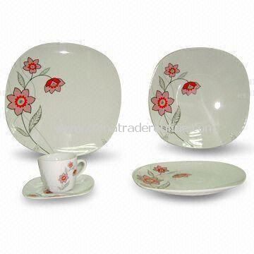 30-piece Porcelain Dinner Set, Includes Cup and Saucer from China