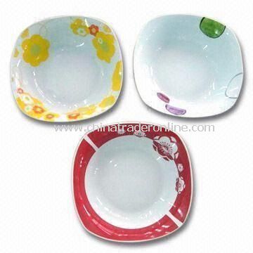 9.25-inch Square Bowl, Customized Designs and OEM Orders are Accepted