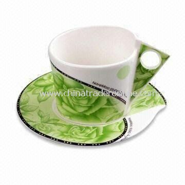 Fine Porcelain Mug with Pretty Design and Proposition 65 Certification