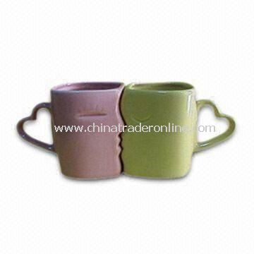 New Lover Porcelain Cup, Various Color Glaze and Decal are Available, US Proposition 65