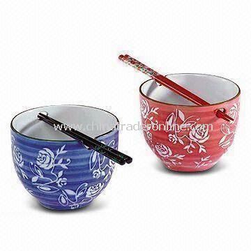 Noodles Bowl Set with High-firing Porcelain, Used in Hotels, Restaurents and Homes