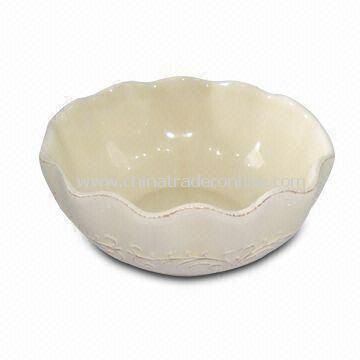 Porcelain Bowl, Measures 12.5 x 12.5 x 5.5cm, with Antique Stylish Line Design