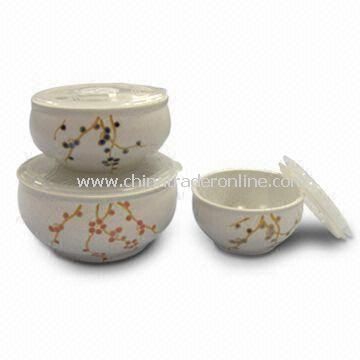 Porcelain Bowls with High Firing Porcelain, No Lead and Cadmium