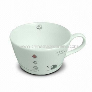 Porcelain Cup with Decal, Customized Designs are Welcome from China