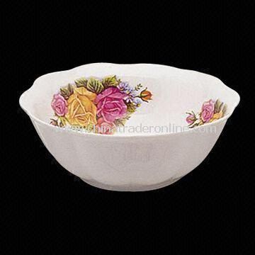 Porcelain Cut Edge Lotus Bowl with Flower, Safety, Health and Durable from China