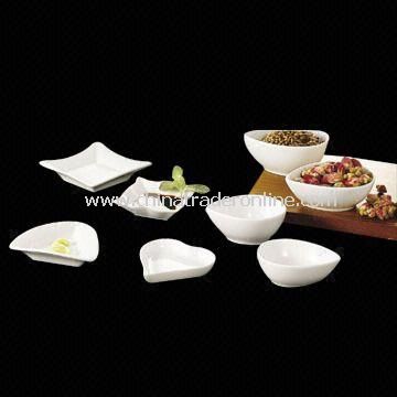 Porcelain Dinnerware, Available in Various Designs and Shapes, OEM Orders are Welcome from China