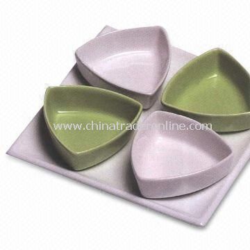 Porcelain Tapas Set with 18 x 18cm Tray from China