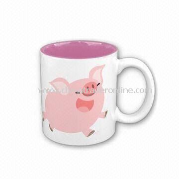 Coffee Mug, Made of Porcelain Material, Customized Designs, Sizes, and Shapes Available