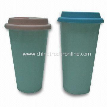 Double Wall Thermal Porcelain Mugs with 16oz Capacity, Suitable for Gift Purpose from China