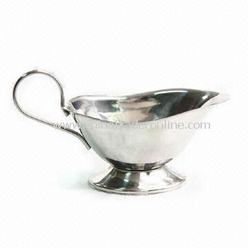 Stainless Steel Gravy Boat, Available in Customized Designs and Specifications