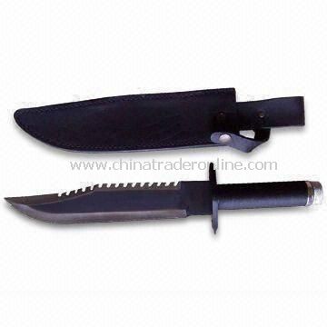 14-inch Rambo Knife, Serrated Blade Back with Hardness of 58HRC