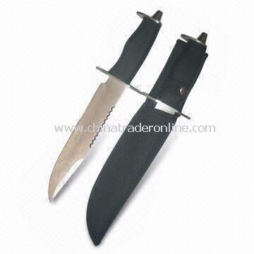 15-inch Knife with Serrated Top Edge and Thickness of 3mm from China