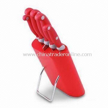 5-piece Kitchen Knife Set in Latest Design, Easy to Clean, Made of Stainless Steel from China