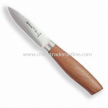 Damascus Paring Knife with 3.5-inch Blade Size and Rosewood Handle
