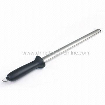 Diamond Sharpening Steel with Non-slip Rubber Tip, 120mm Handle Length from China