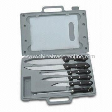 Kitchen Knife Set, Made of Stainless Steel, Easy to Clean, with New Design, and Attractive Style