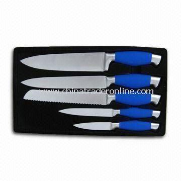 Kitchen Knife Set, Made of Stainless Steel, Includes Chef Knife and Paring Knife