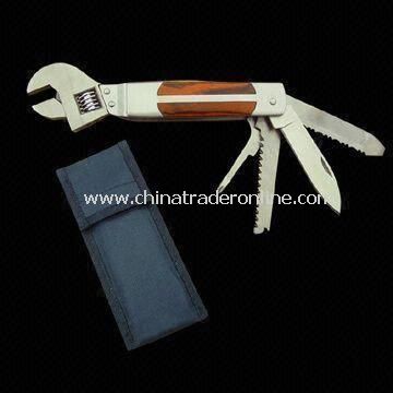 Multifunction Wrench with Serrated Knife, Flat Screwdriver and File from China