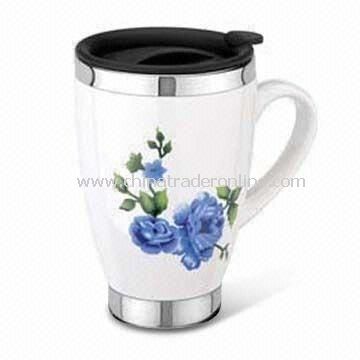 16oz Travel Mugs, Made of Stainless Steel, Customized Designs and Logos are Accepted