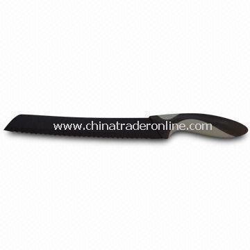8-inch Bread Knife with 50 to 52hrc Hardness, Non-stick Coated