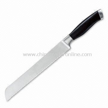 8-inch Bread Knife with Double-bolster POM Handle, Comfortable to Grip from China