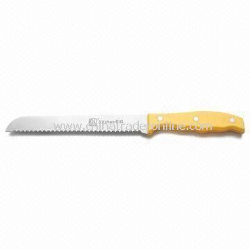 Bread Knife, Made of 3CR13 + PP for Handle Material from China