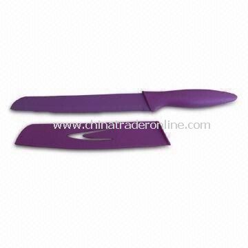 Bread Knife with Safely Sheath, 1.8mm Blade Thickness, 8-inch Length from China