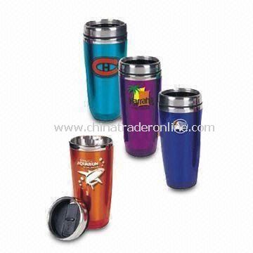 Double-layered Advertisement Mug, Customized Sizes are Accepted, Printed with Favorite Logos from China