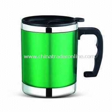 Double Wall Auto Mug with 16oz Capacity and S/S Inner, Customized Logos are Accepted