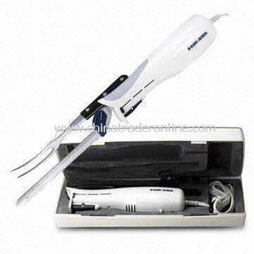 Electric Knife with Carving Fork and 100 to 120/ 220 to 240V AC Voltage