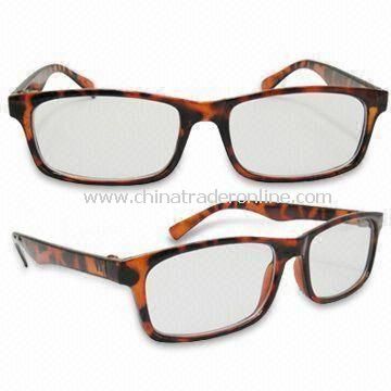 Fashionable Reading Glasses with 1 to 4W Power, Various Colors are Available