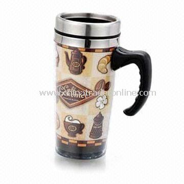 Insert Paper Mug, Advertising Mug, Double Wall Construction, Suitable for Promotion