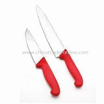 Porfesssional Butcher Knives with TPR Handle, Dishwasher Safe