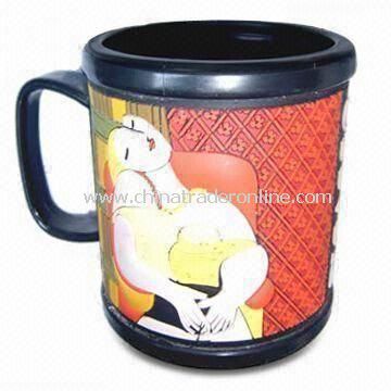 PVC Mug with Pictures, Suitable for Promotional Purposes, Customized Designs and Sizes are Accepted from China