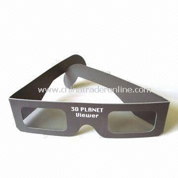 3D Glasses with Paper Frames/Polarized Lens, For Viewing Movies, Available in Various Paper Colors