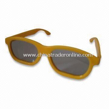 3D Glasses with Plastic Glasses, Customized Shapes and Sizes are Welcome from China