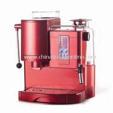 Espresso Coffee Maker, Easy to Operate with a LCD Screen