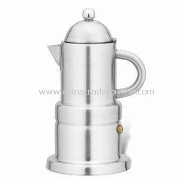 Espresso Coffee Maker with Shinning Body, Made of Stainless Steel, Available in Various Sizes from China