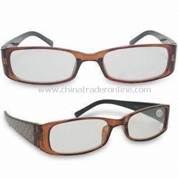 Fashionable Reading Glasses, Made of Temple, Available in Various Sizes