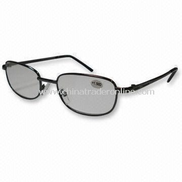 Fashionable Reading Glasses with Spring Hinge and Steel Frame